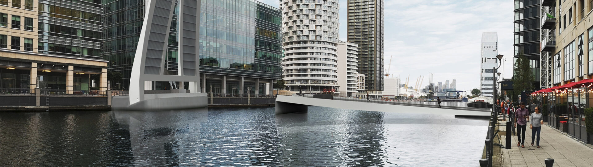 City Centre Riverside Location with Apartment Blocks